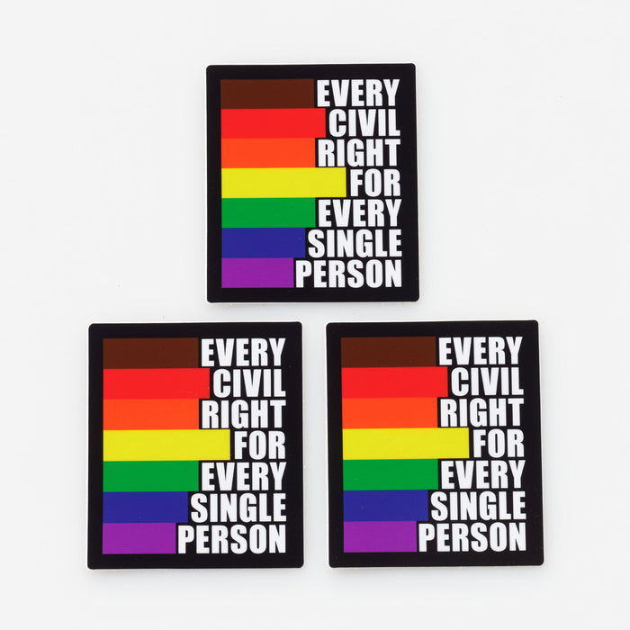 Civil Rights Sticker 2.0 - 3 Pack
